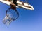 Basketball hoop with net outdoor