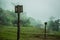 Basketball hoops in an isolated jungle village