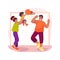 Basketball isolated cartoon vector illustration