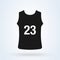 Basketball Jersey shirt. Simple vector modern icon design illustration