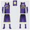 Basketball jersey, shorts, socks template for basketball club. Front and back view sport uniform. Tank top t-shirt mock up.