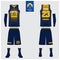 Basketball jersey, shorts, socks template for basketball club. Front and back view sport uniform. Tank top t-shirt mock up.