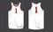 Basketball jersey uniform template mockup isolated