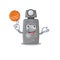 With basketball light meter character the shape mascot