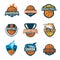 Basketball logotype collection ,sport badge set