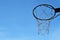 Basketball metal hoop outdoors
