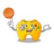 With basketball modern game shaped controller cartoon wood