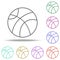 basketball outline icon. Elements of Sport in multi color style icons. Simple icon for websites, web design, mobile app, info