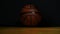 Basketball parquet disco light reflection dark background nobody hd footage