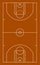 Basketball parquet floor