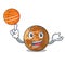 With basketball planet mercury above the sky cartoon