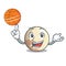With basketball planet pluto in the cartoon form