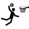 Basketball player icon