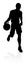 Basketball Player Sports Silhouette