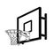Basketball ring illustration.