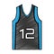 Basketball shirt uniform icon