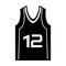 Basketball shirt uniform icon