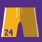 basketball shorts. Vector illustration decorative design