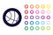 Basketball sign icon. Basketball color symbol.