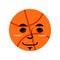 Basketball sleep Emoji. Ball sleeping emotion isolated