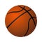 Basketball spherical inflated leather ball realistic vector illustration