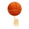 Basketball spinning on top of index finger