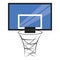 basketball sport blue basket