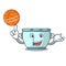 With basketball steel pot character cartoon