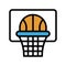 Basketball vector, Back to school filled design icon