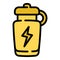 Basketball water bottle icon, outline style