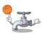With basketball water tap in shape of mascot