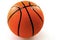 Basketball on white background as a sports and fitness activity