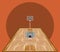 Basketball wooden court sport game