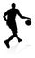 Basketballl player silhouette