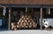 Basketry, woven baskets on a traditional trademarkt