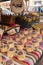 Baskets of dates for sale at the outdoor souk in Bir al Haffay