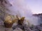 Baskets of sulphur, Mt Ijen, Indonesia