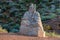 BASKUNCHAK, RUSSIA - 25 JUNE 2019:Statue of Sagaan Ubgen, White Old Man outdoors