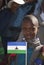 Basotho boy with Lesotho Flag