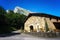 Basque farmhouse under Anboto mountain in Basque Country