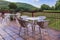 Basque restaurant with an outdoor terrace in a typical house in Arraitz, Spain