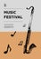 Bass clarinet Music festival poster.