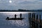 Bass Fishing by Moonlight