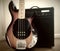 Bass Guitar and Amplifier