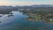 Bass Harbor aerial view, Tremont, Maine, USA