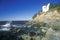 Bass Harbor Head Light Lighthouse on Blue Hill Bay in Maine, ME