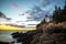 Bass Harbor Lighthouse at sunset