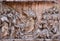 Bass relief in Basilica of Saint Sylvester the First San Silvestro in Capite in Rome