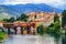 Bassano del Grappa Old Town and Ponte degli Alpini bridge, Italy