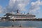 Basseterre, St. Kitts - 1/24/2018 - The Carnival Conquest cruise ship docked in Port Zane, St. Kitts